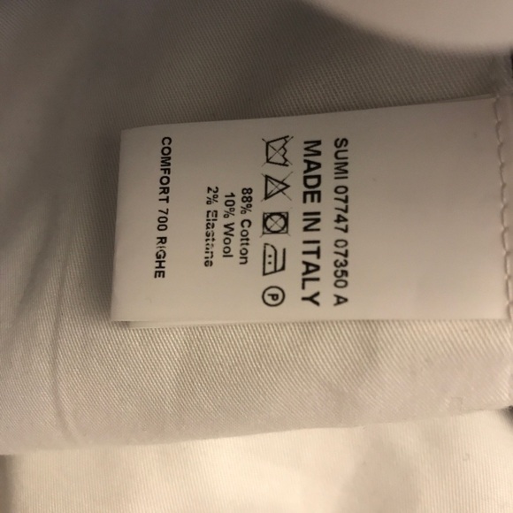 Isaia mens corduroy chino pants stretch dark blue 38/30 - Picture 9 of 9